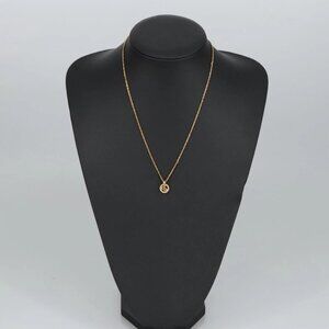 Christian Dior Necklace metal Gold Tone Auth